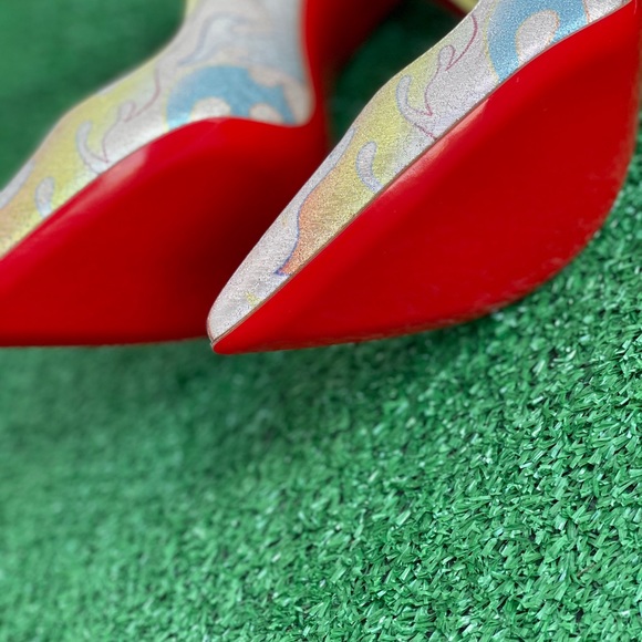 CHRISTIAN LOUBOUTIN Multicolor Flame Pigalle - Picture 3 of 5